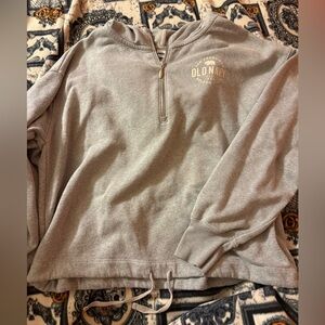 Old Navy: Size Medium, Grey Hoodie with 3/4 zip.